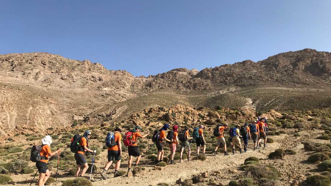 Students trekking the High Atlas, Morocco | Gareth Davies