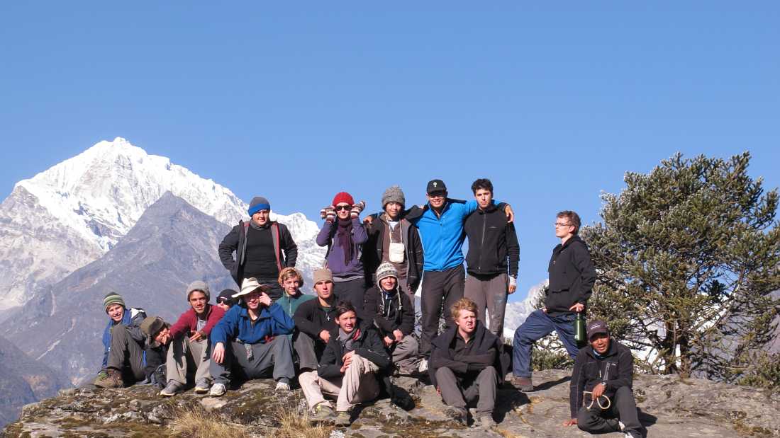 Group of students in the Everest region of Nepal |  Greg Pike